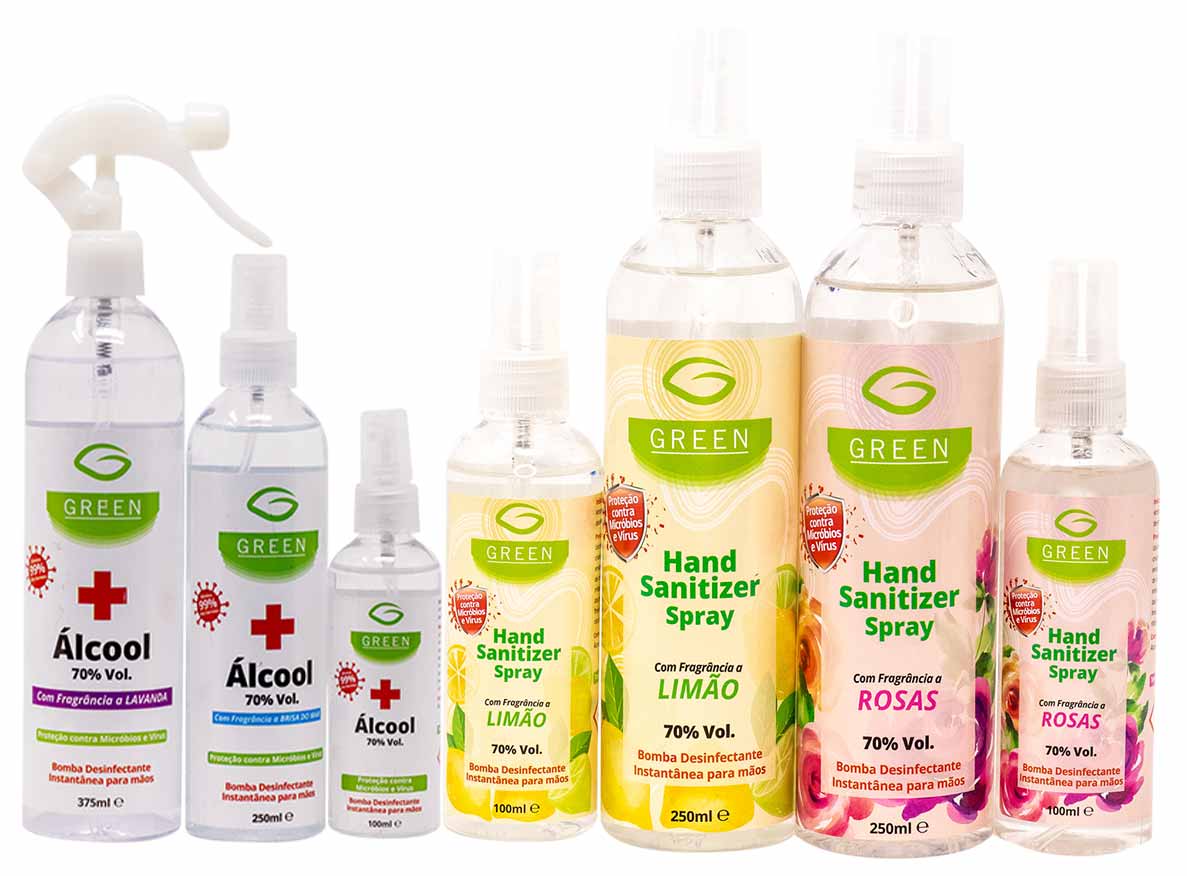 Conjunto de Alcool - Green Cosmetics